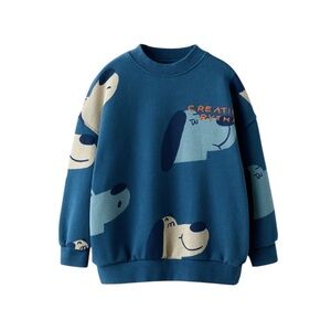 Zara kids size 5Y dog print sweatshirt